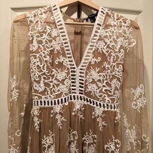 Forever 21 Embroidered Maxi Dress